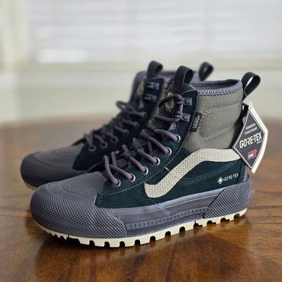 Vans MTE Sk8-Hi GORE-TEX Hiking Boots Insulated Shoe Scarab Green Black Size 7.5 - Picture 13 of 13
